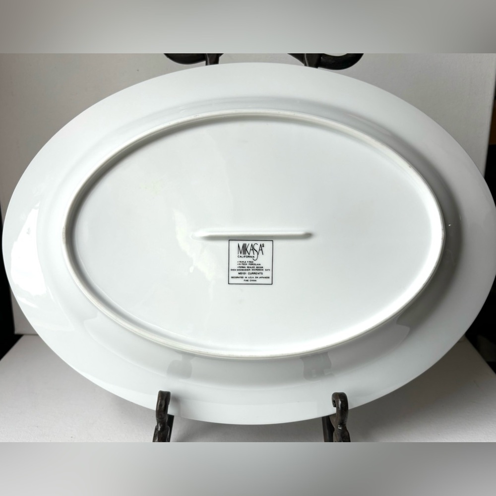 Mikasa California Currents Large Oval 14” Serving Platter Excellent Condition - Picture 3 of 6